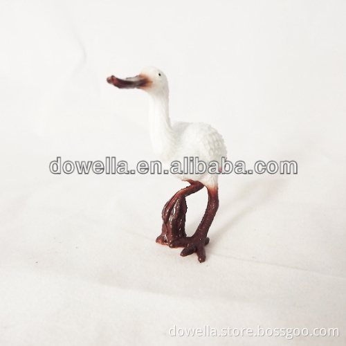 custom PVC bird figurines white for promotion gift toys 3D craft figure toys